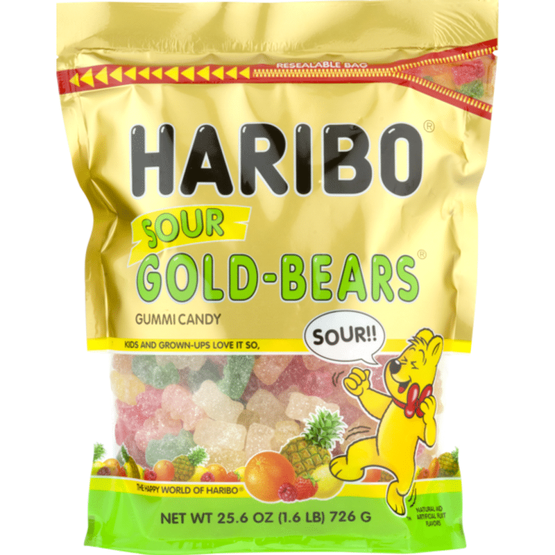 HARIBO Gold Bears Gummi Candy Sour 25 6 Oz Instacart HARIBO Gold Bears Gummi Candy Sour 25 6 Oz Instacart