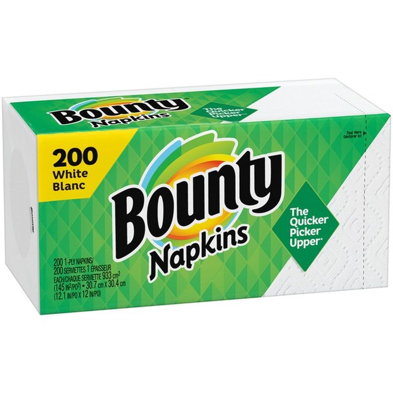 Bounty Paper Napkins, White (200 ct) from Publix Instacart