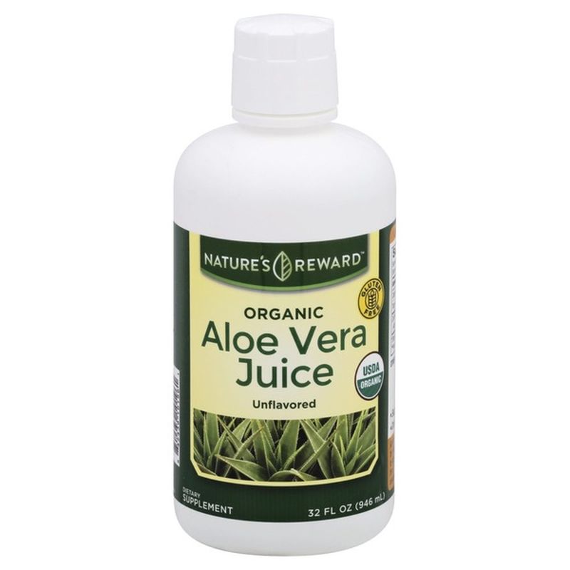 Nature's Reward Aloe Vera Juice, Organic, Unflavored (32 oz) Delivery