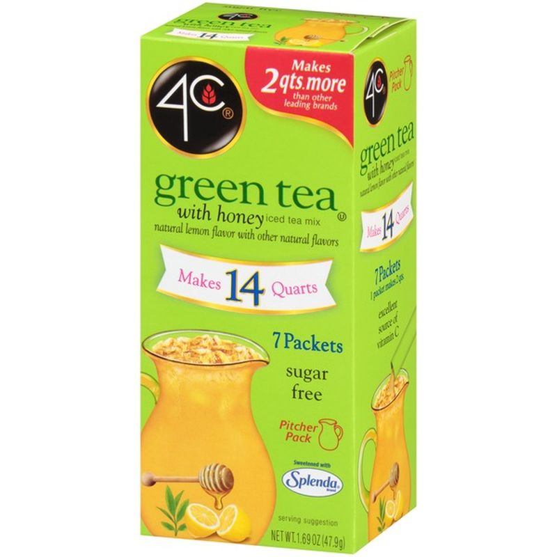 4C Green Tea with Honey Iced Tea Mix (1.69 oz) Instacart