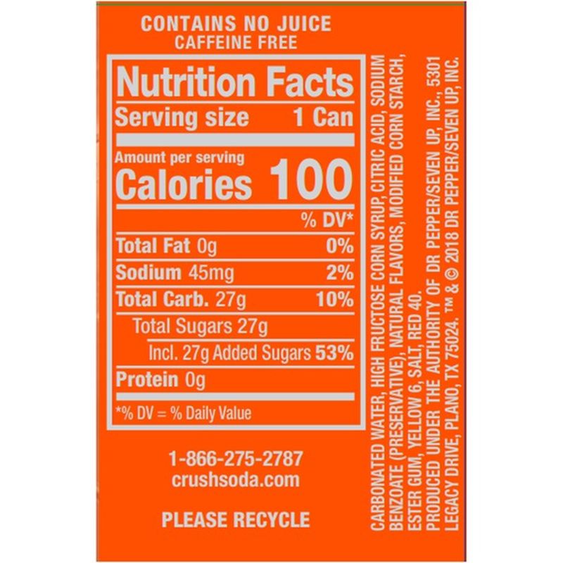 Crush Soda, Orange (6 each) from ShopRite Instacart