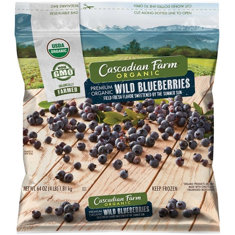 Cascadian Farm Premium Organic Wild Blueberries (64 oz) Instacart