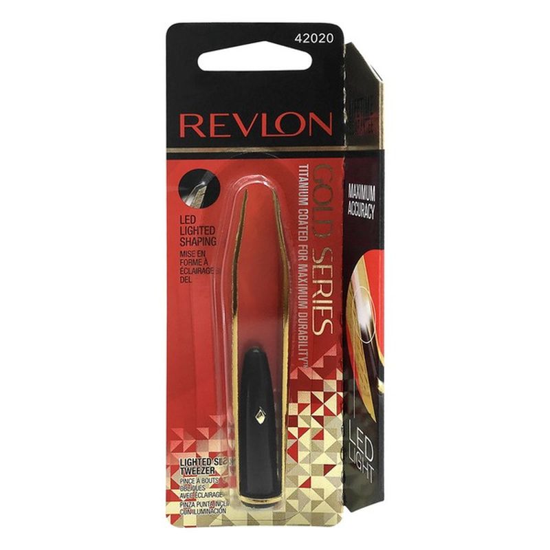 Revlon Gold Series Lighted Slant Tweezer (each) from Albertsons Instacart