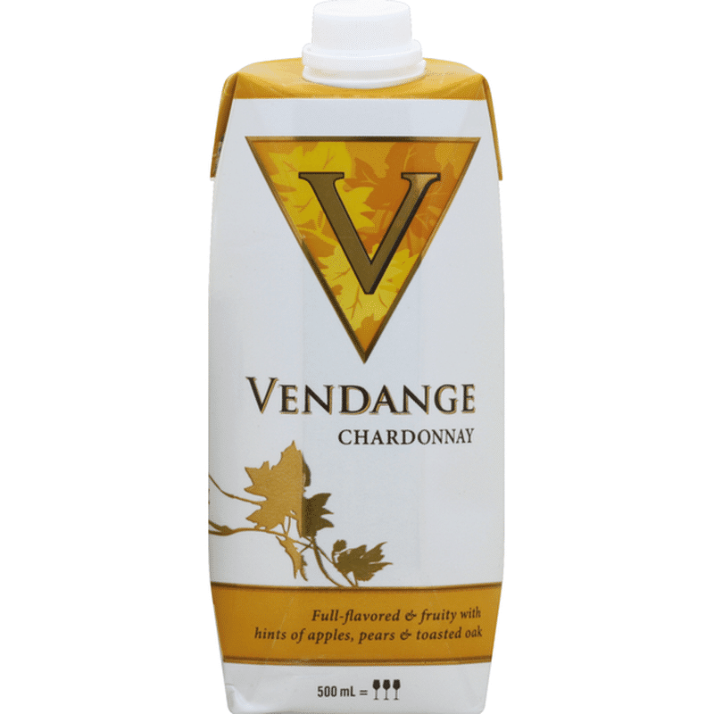 Vendange Chardonnay White Wine Go Pack (500 ml) Instacart