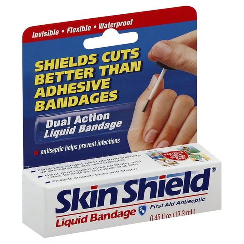 Skin Shield Liquid Bandage, Dual Action (0.45 oz) Delivery or Pickup