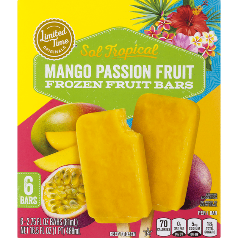 Ahold Frozen Fruit Bars, Mango Passion Fruit (6 each) Instacart