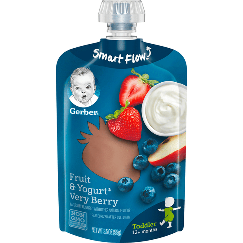 Gerber Toddler Food, Fruit & Yogurt Very Berry (3.5 oz) from Tops