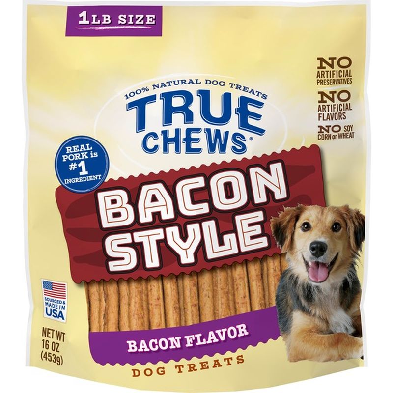 True Chews 100 Natural Bacon Style Dog Treats