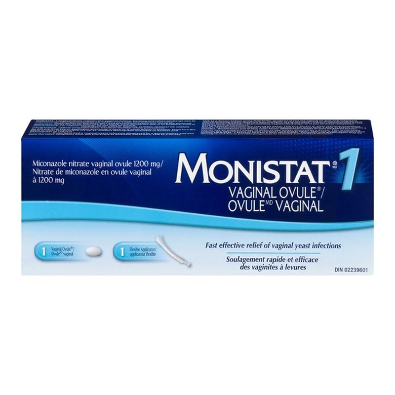 Monistat (CN) Monistat 1 Vaginal Ovule/Ovule Vaginal (1 ct) - Instacart