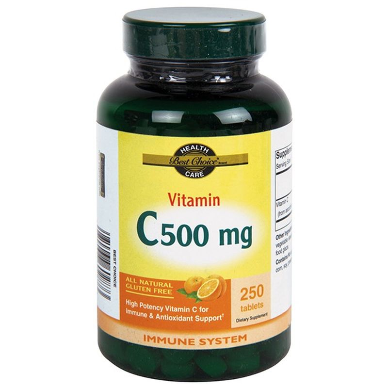 Best Choice 500 Mg Natural Vitamin C Tablets (250 ct) Instacart