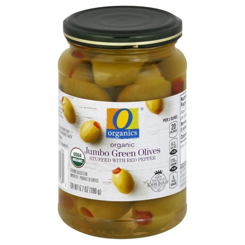 O Organics Organic Jumbo Green Olives (6.7 oz) from Safeway Instacart
