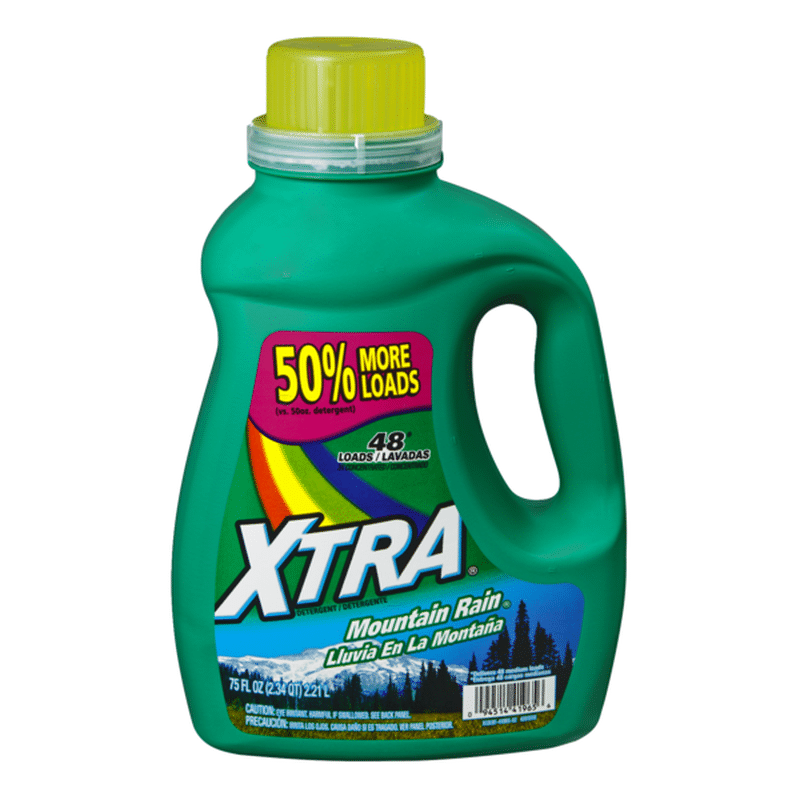Xtra Liquid Laundry Detergent, Mountain Rain, (75 oz) from Giant Food