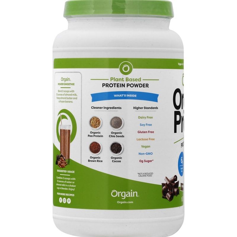 Orgain Protein Powder, Creamy Chocolate Fudge Flavor (2.03 lb) from