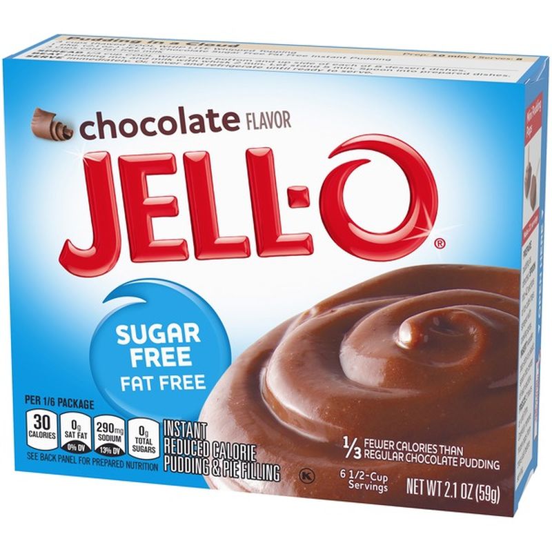 Jell O Instant Chocolate Sugar Free Fat Free Pudding Pie Filling Mix 2 1 Oz Instacart