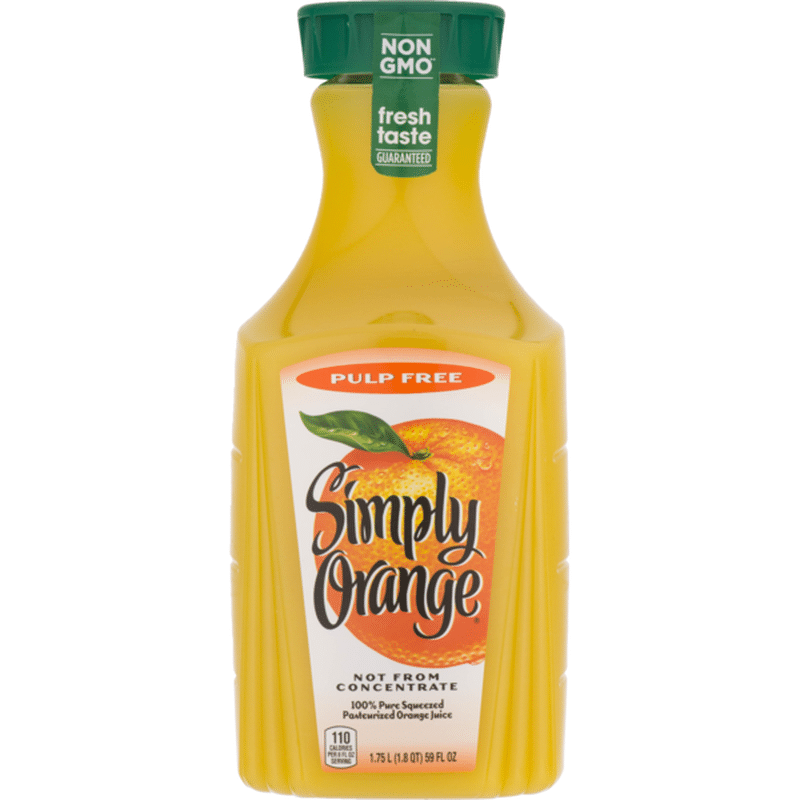 Simply Orange Orange Juice Pulp Free