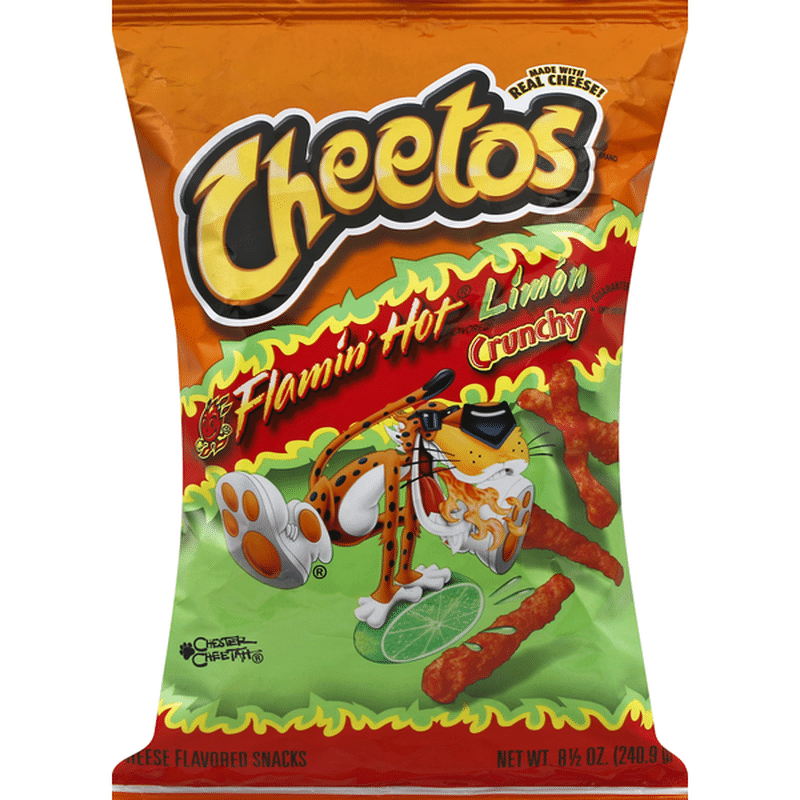 Cheetos Crunchy Flamin Hot Limon Cheese Flavored Snacks 85 Oz Instacart 5717