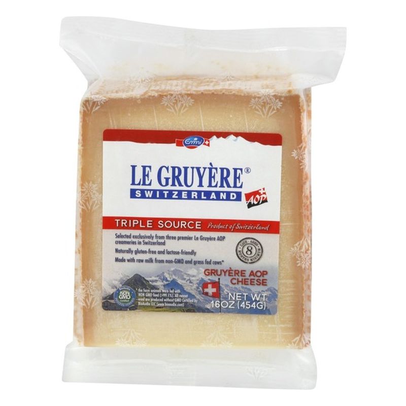 Emmi Cheese, Triple Source, Gruyere (per lb) - Instacart