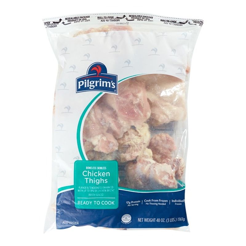 Pilgrim's Chicken, Thighs, Boneless, Skinless
