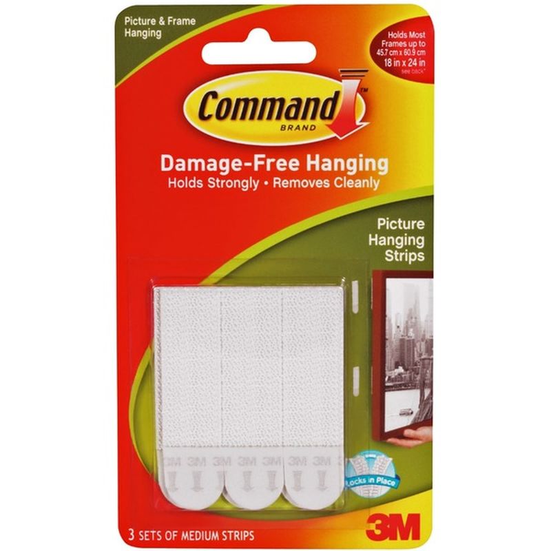 3M Command Brand Medium Picture Hanging Strips (3 ct) from Kroger