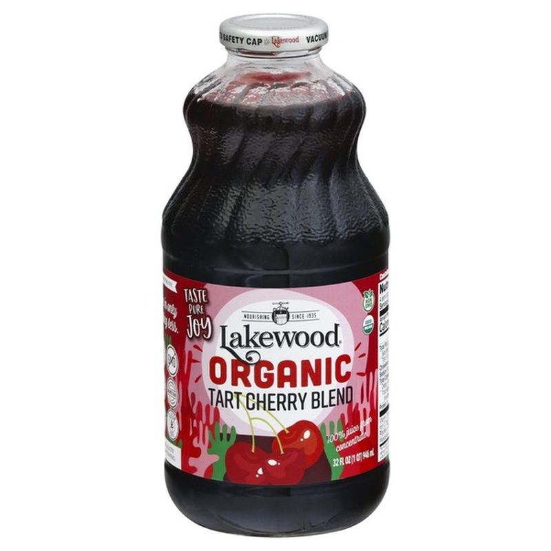 Lakewood Organic Juice, Pure Fruit, Tart Cherry Blend, Bottle (32 fl oz