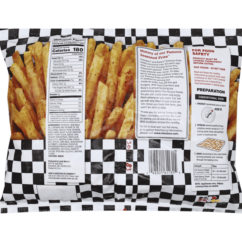 Checkers & Rally's Fries, Famous, Seasoned (48 oz) Instacart