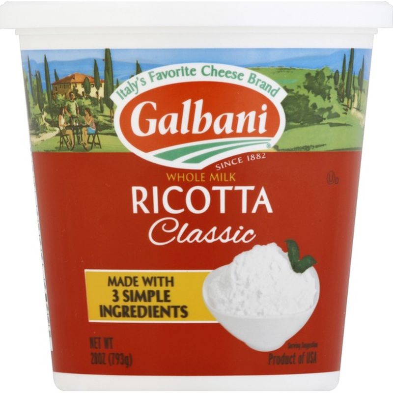 Galbani Dairy Galbani Whole Milk Ricotta Classic Cheese (28 Oz) From ...