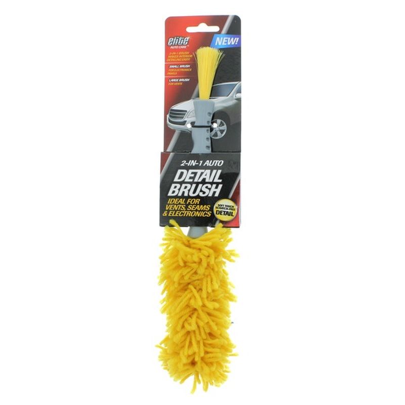 Elite Auto Care 2-In-1 Auto Detail Brush