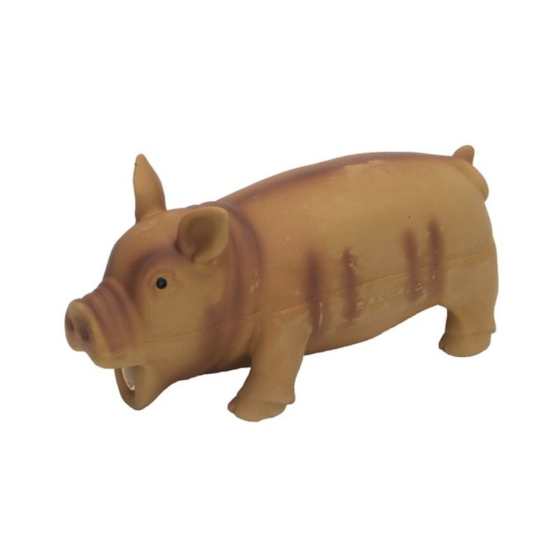 Coastal Pet 7.5" Brown Rascals Latex Grunting Pig Dog Toys