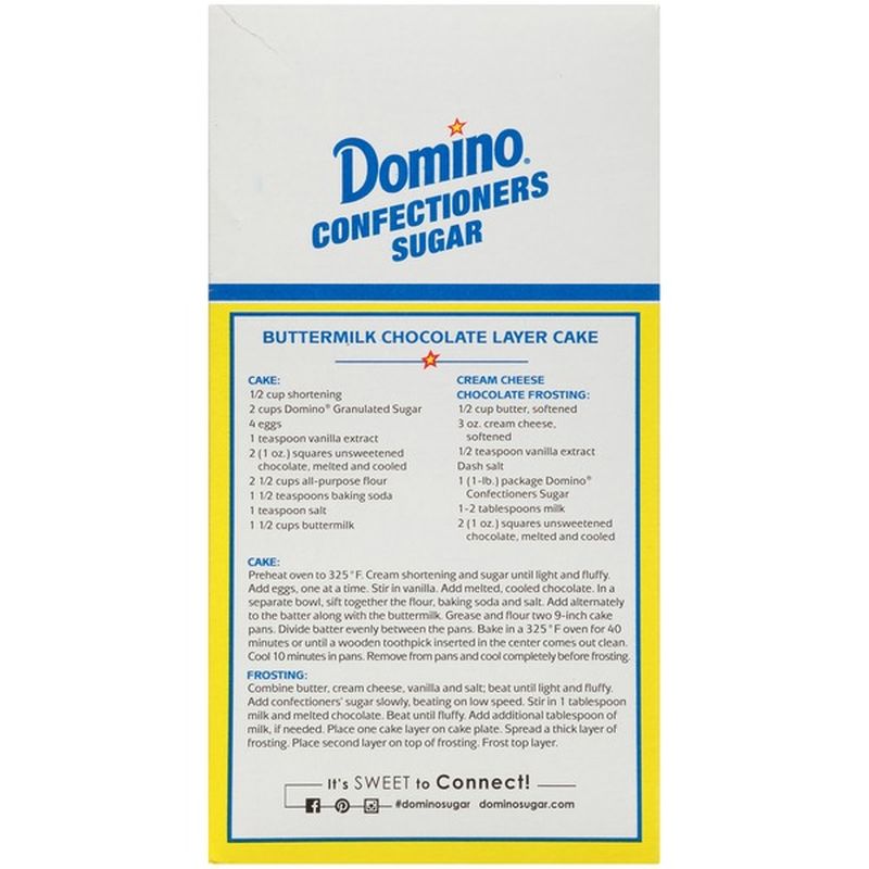 Domino Confectioners 10X Powdered Pure Cane Sugar with Cornstarch (16