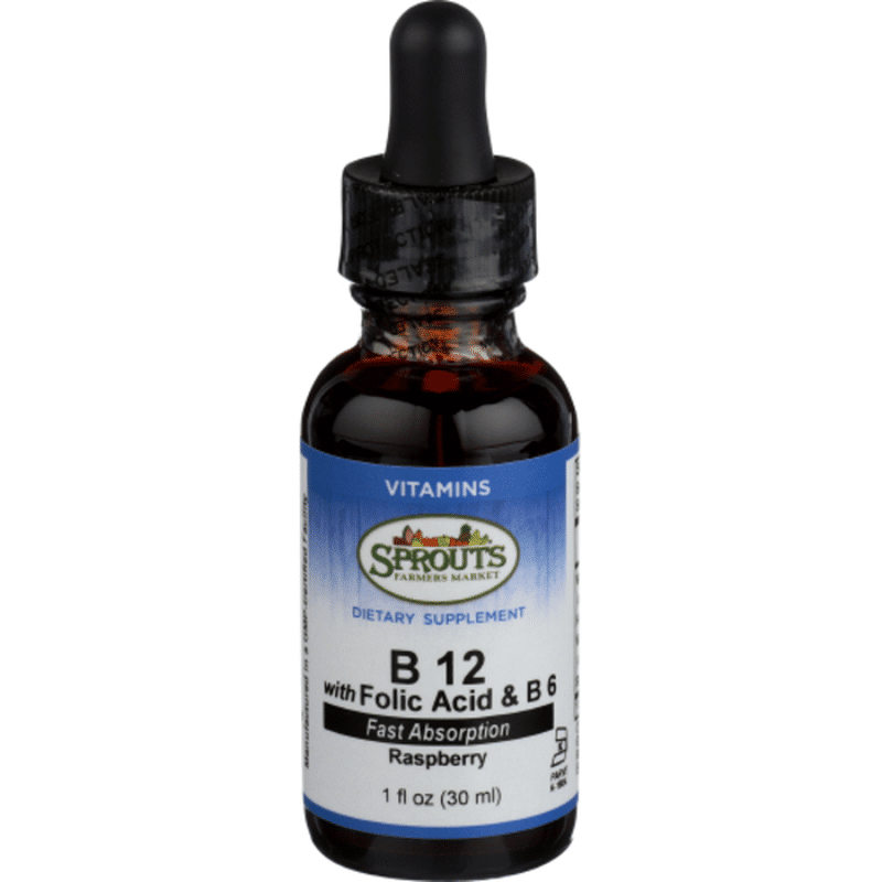 Sprouts B12 Liquid Sublingual w/ Folic Acid & Vit B6 (1 fl oz) Instacart