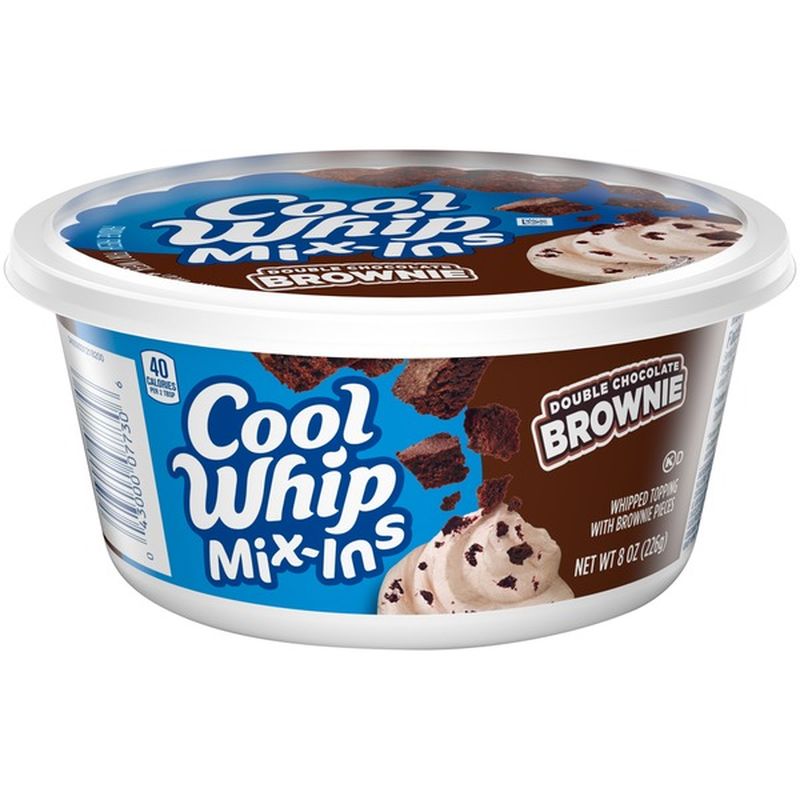 Cool Whip Mix-Ins Double Chocolate Brownie Whipped Topping (8 oz ...