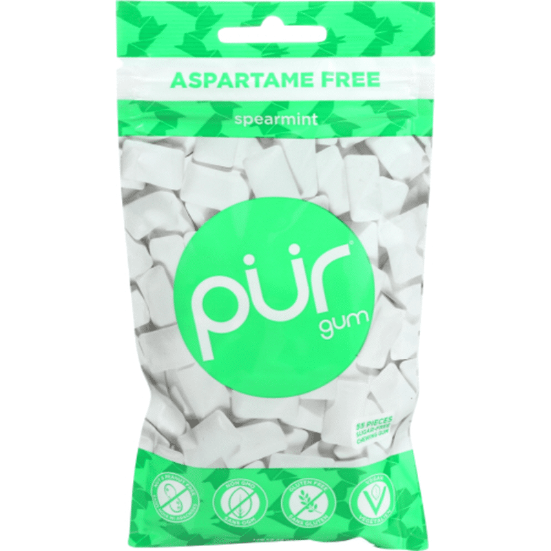 Pur Gum, Spearmint, Aspartame Free, Pouch (2.8 oz) - Instacart