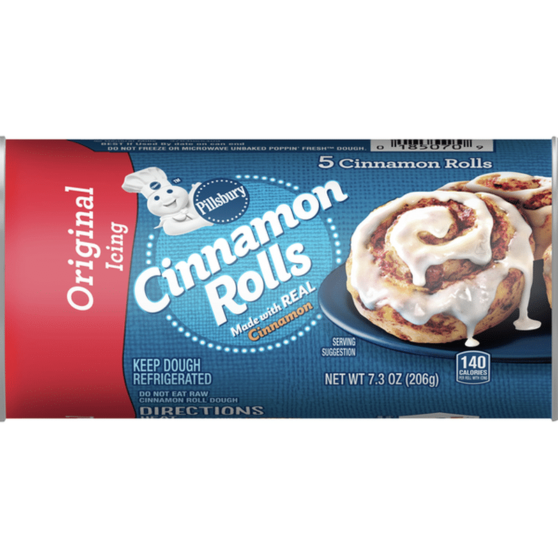 Pillsbury Original Icing Cinnamon Rolls 5 Each Instacart