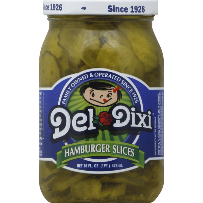 Del Dixi Pickles, Hamburger Slices (16 oz) Instacart