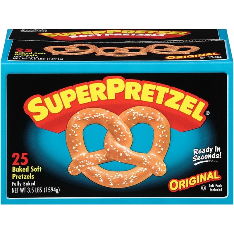 SuperPretzel Original Baked Soft Pretzels (3.5 lb) Instacart