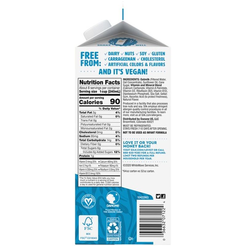 Silk Oat Yeah The Vanilla One Oatmilk (64 fl oz) from CVS Pharmacy