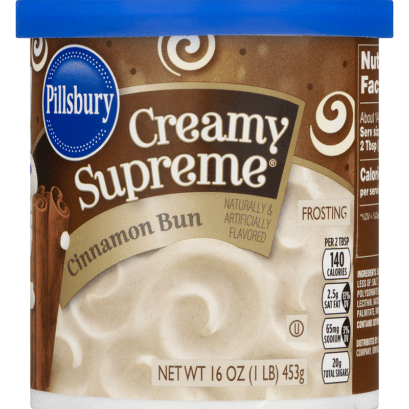 Pillsbury Frosting, Cinnamon Bun, Creamy Supreme, Tub (16 oz) Instacart
