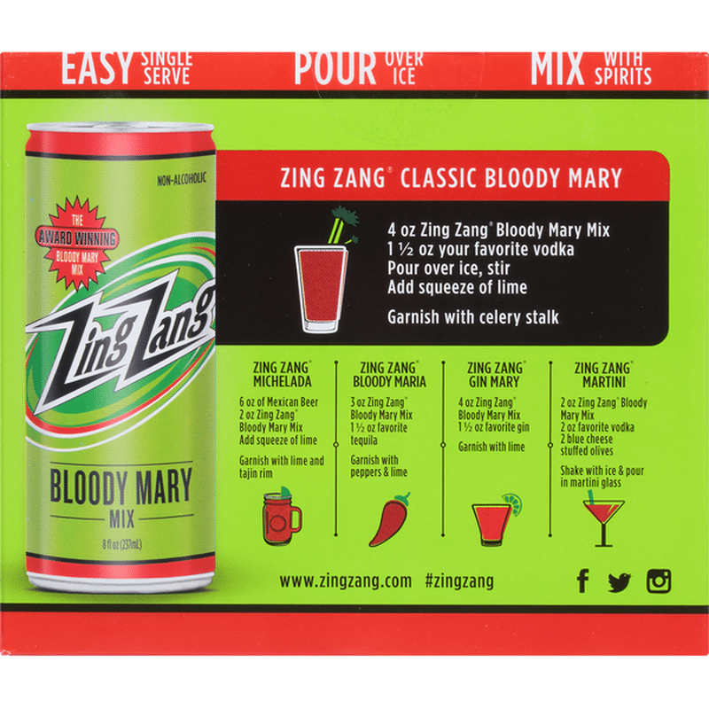 Zing Zang Bloody Mary Mix (8 fl oz) from Kroger Instacart