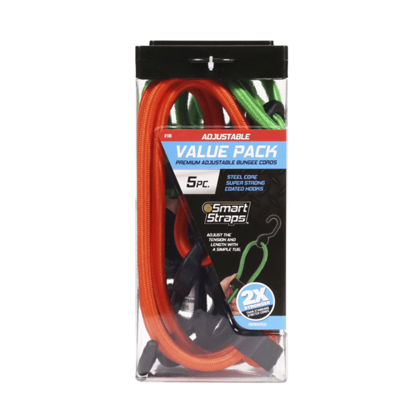SmartStraps Super Strong Adjustable Bungees Value Pack Assortment