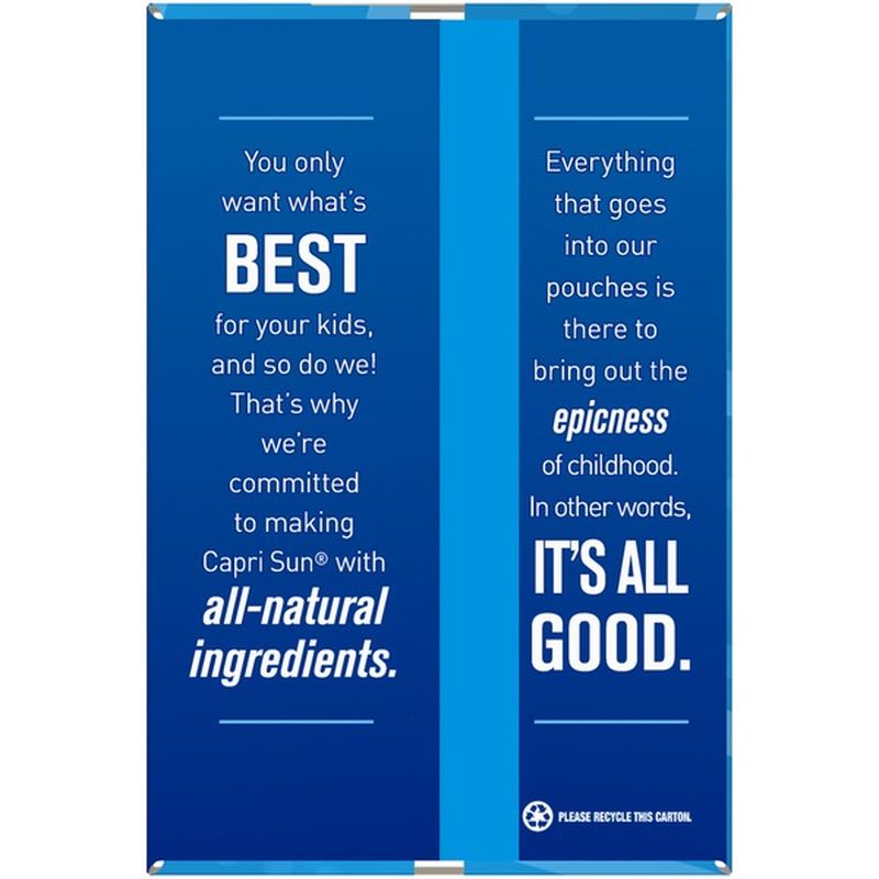 capri sun pacific cooler nutrition facts