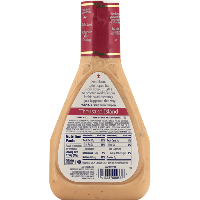 Ken's Steakhouse Dressing, Thousand Island (16 oz) from Safeway Instacart