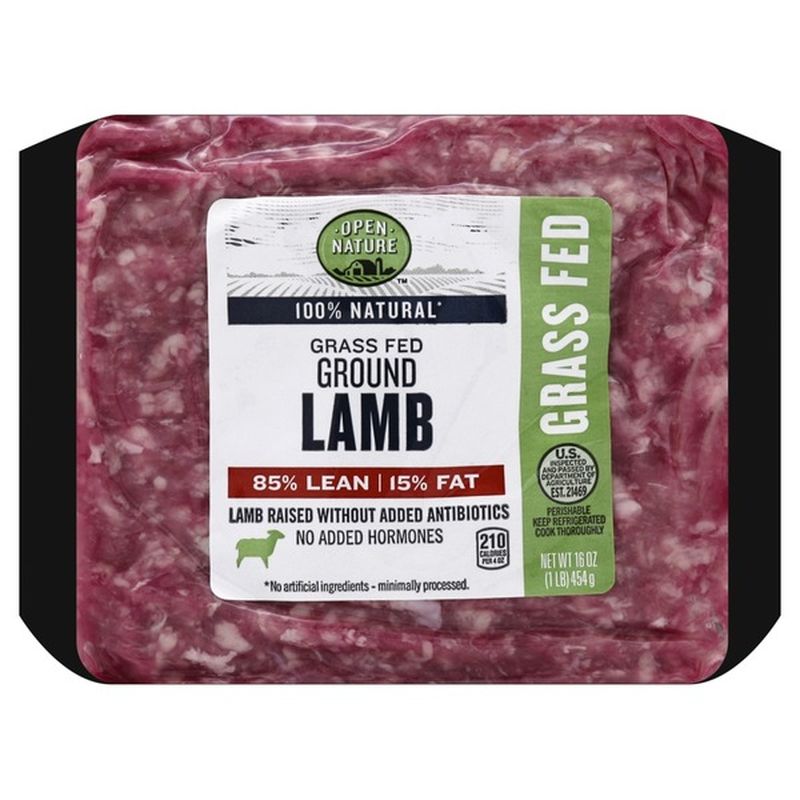Open Nature 85 Lean 15 Fat Grass Fed Ground Lamb (1 lb) from Jewel