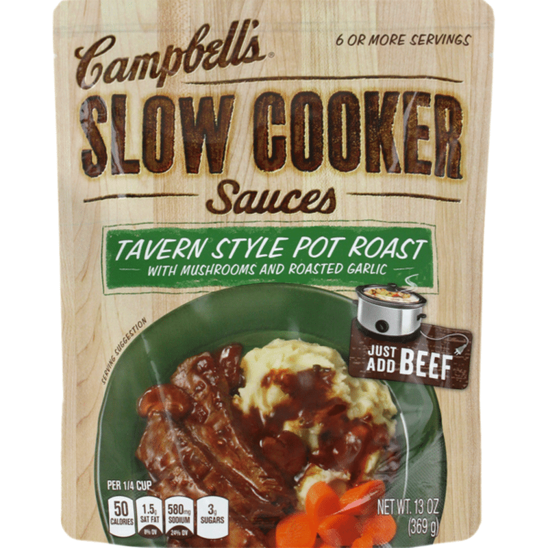 Campbell's® Tavern Style Pot Roast Slow Cooker Sauce (13 oz) - Instacart