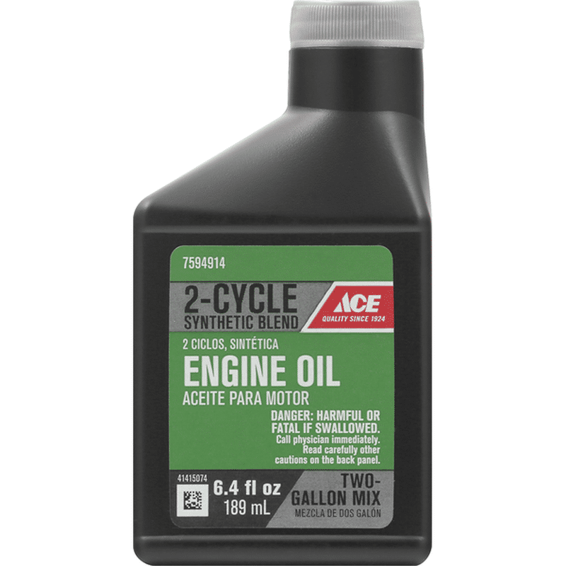 Ace Engine Oil, 2Cycle, Synthetic Blend (6.4 oz) Instacart