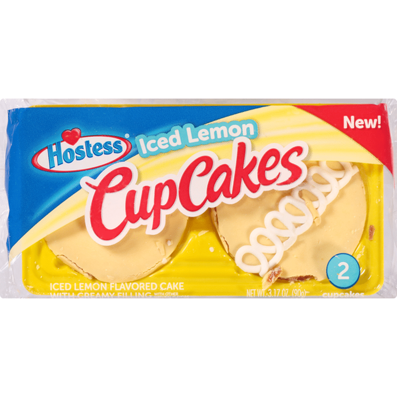 Hostess Cup Cakes, Iced Lemon (2 each) - Instacart