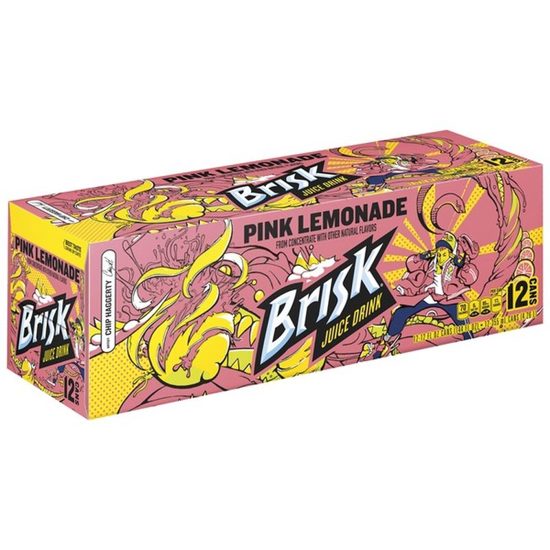Brisk Pink Lemonade Flavored Beverage (144 fl oz) Instacart