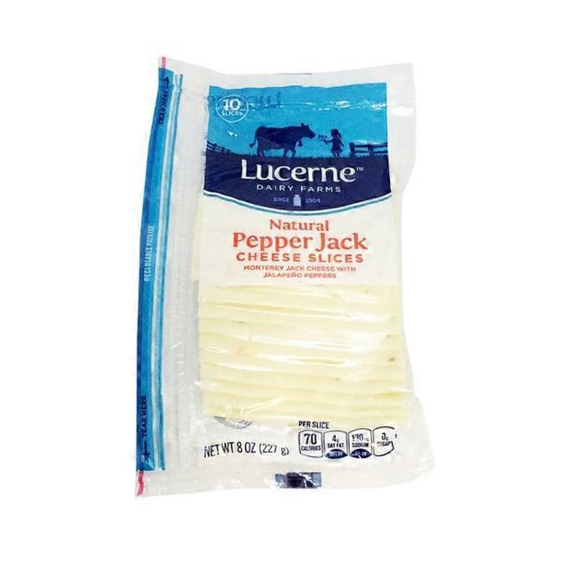 Lucerne Pepper Jack Monterey Jack Cheese With Jalapeno Peppers Cheese