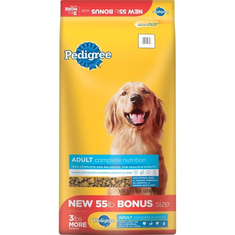 pedigree dog food 55 lbs