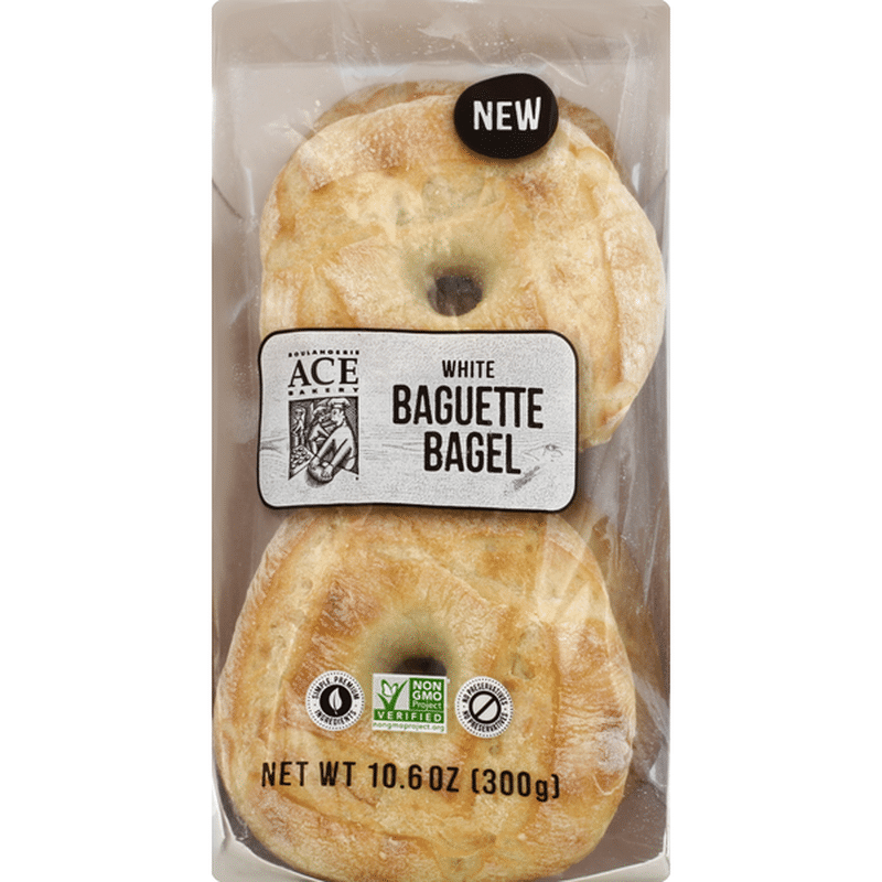 ACE Bakery Baguette Bagel White (10.6 oz) Delivery or Pickup Near Me