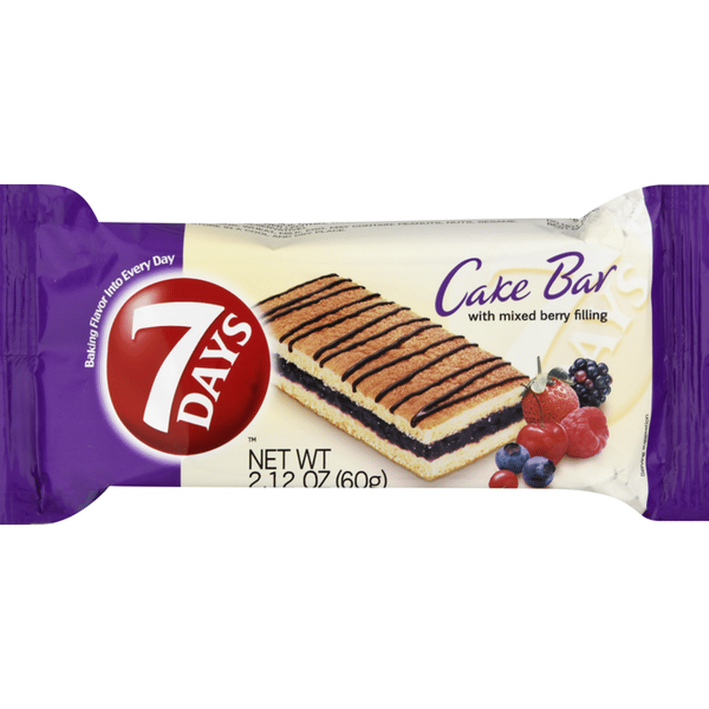 7Days Cake Bar, Mixed Berry (2.12 oz) Instacart